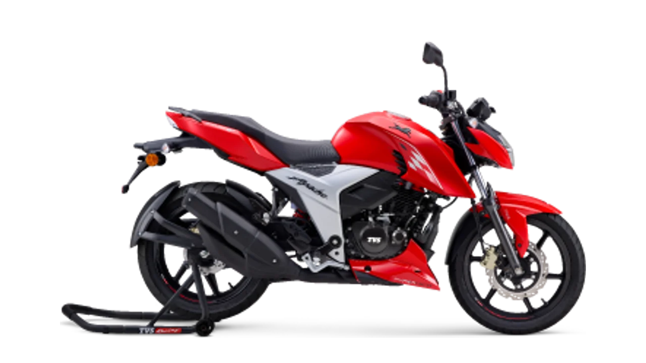 TVS Apache RTR 160 4V motorcycle, right side view